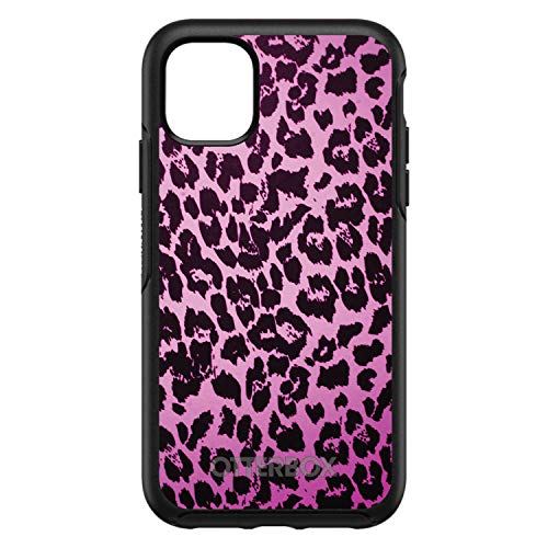 Pink Purple Leopard Skin Spots On Black Case