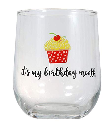 Stemless Wine Glass - Perfect Birthday Gift for Her, Him, or Any Wine Lover - Ideal for Parties, Celebrations & Everyday Use