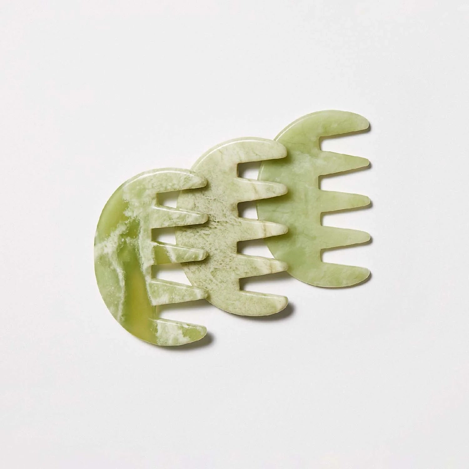 Jade Scalp Massager for Hair Growth - Relaxing Head Massager Tool for Stress Relief & Improved Circulation - Perfect for Home & Spa Use