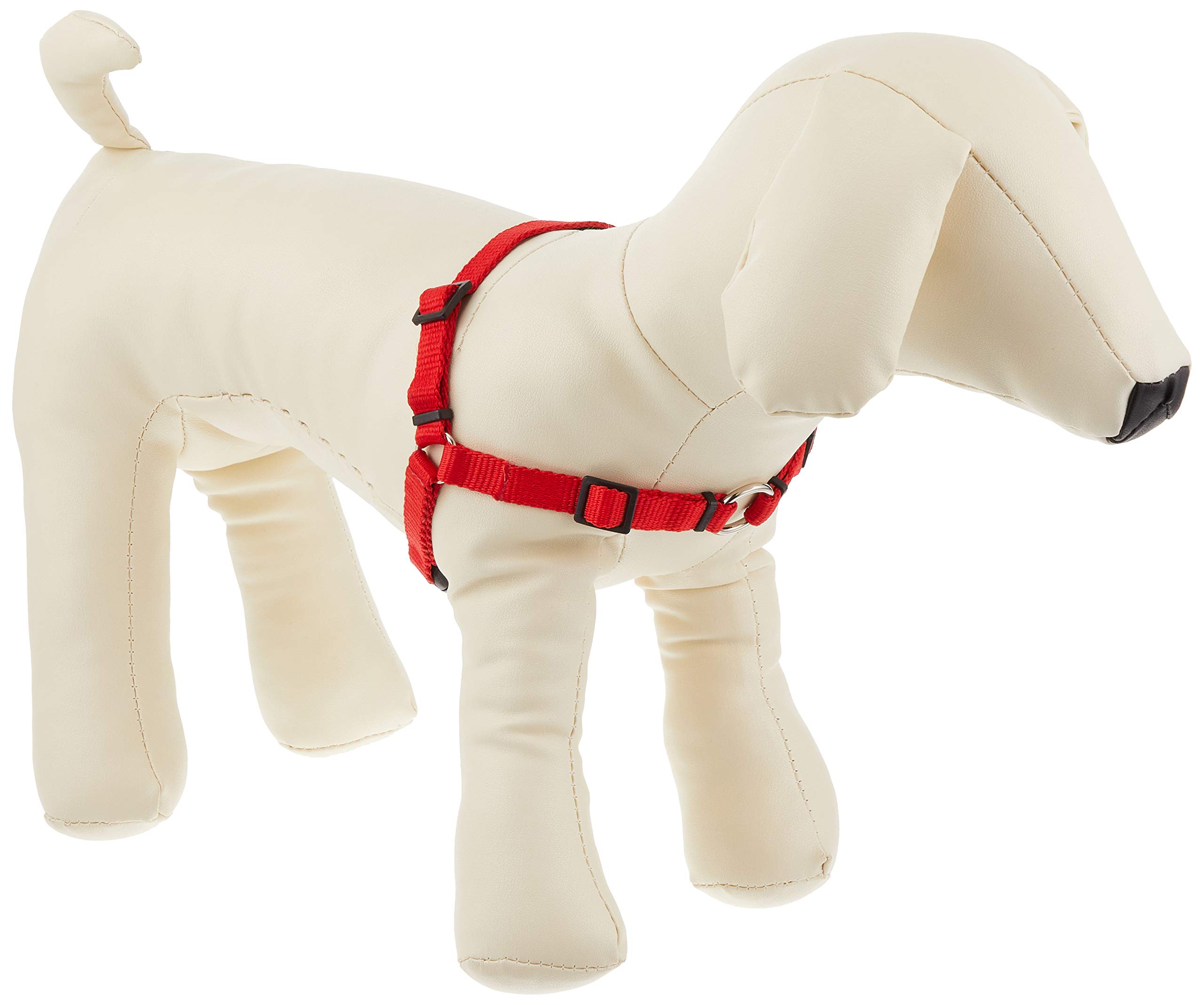 No-Pull Dog Harness for Small Dogs - Adjustable Pet Harness with Soft Padding (Red, Mini) - Perfect for Walking, Training & Outdoor Adventures