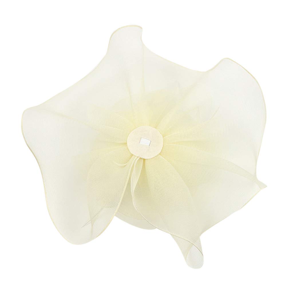 Vintage Women's Fascinator Hats with Feather & Flower - Elegant Derby Hats for Tea Party, Wedding, Bridal Shower & Special Occasions | Fashionable Headwear & Headband for Women's Formal Events