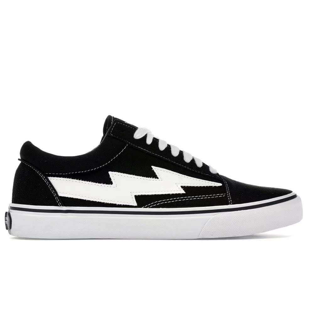 REBGO Revenge X Storm Black Old School Sneakers - Stylish Skate Shoes for Men & Women | Perfect for Streetwear, Skating, and Casual Outfits