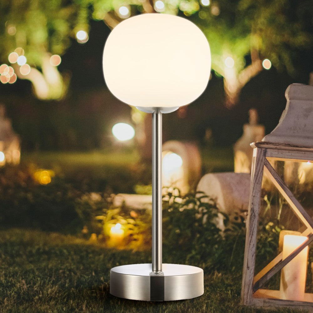 Modern Minimalist Iron Rechargeable LED Table Lamp - 12.25