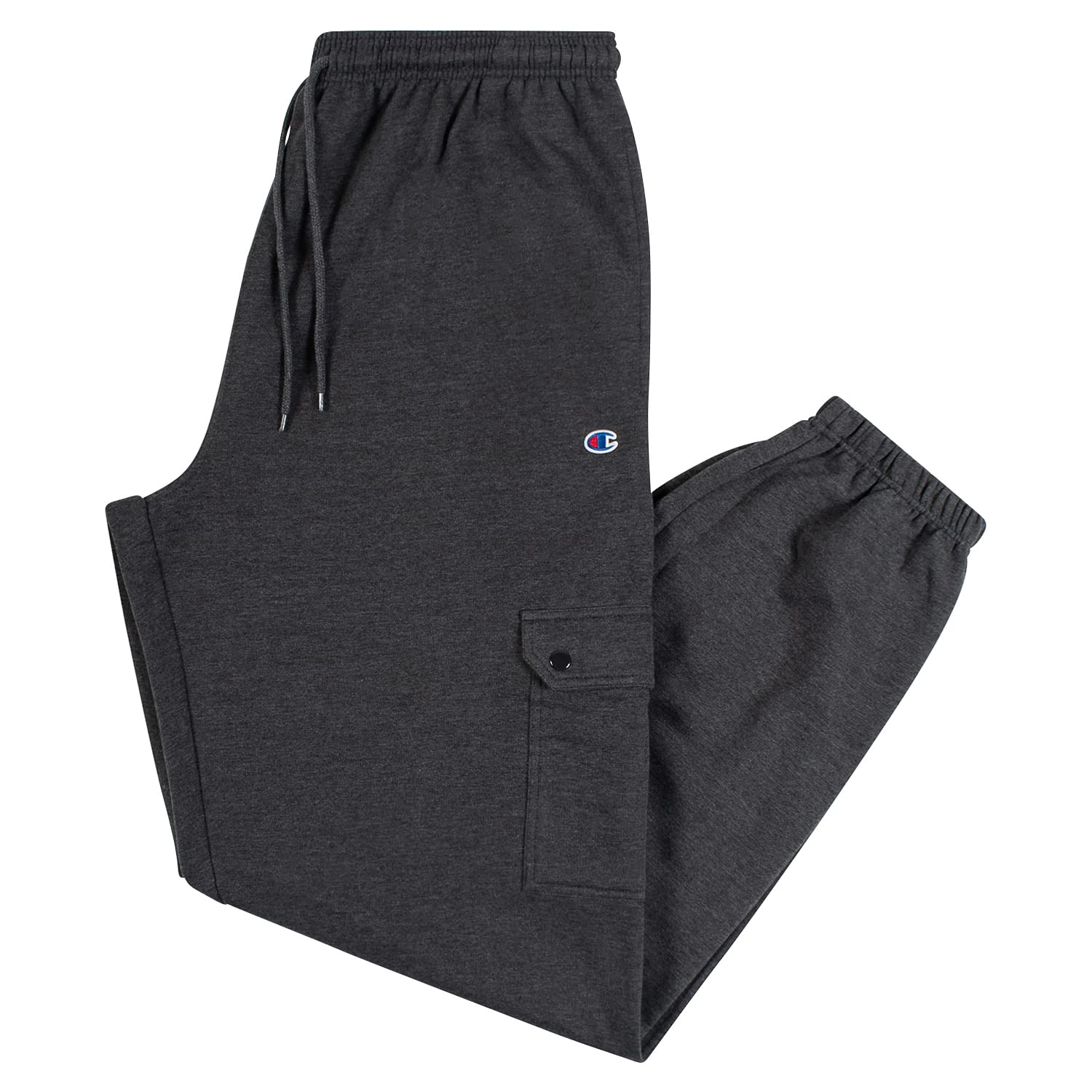 Champion Men's Big & Tall Fleece Cargo Jogger Sweatpants - Comfortable Athletic Lounge Pants for Gym, Workout & Casual Wear