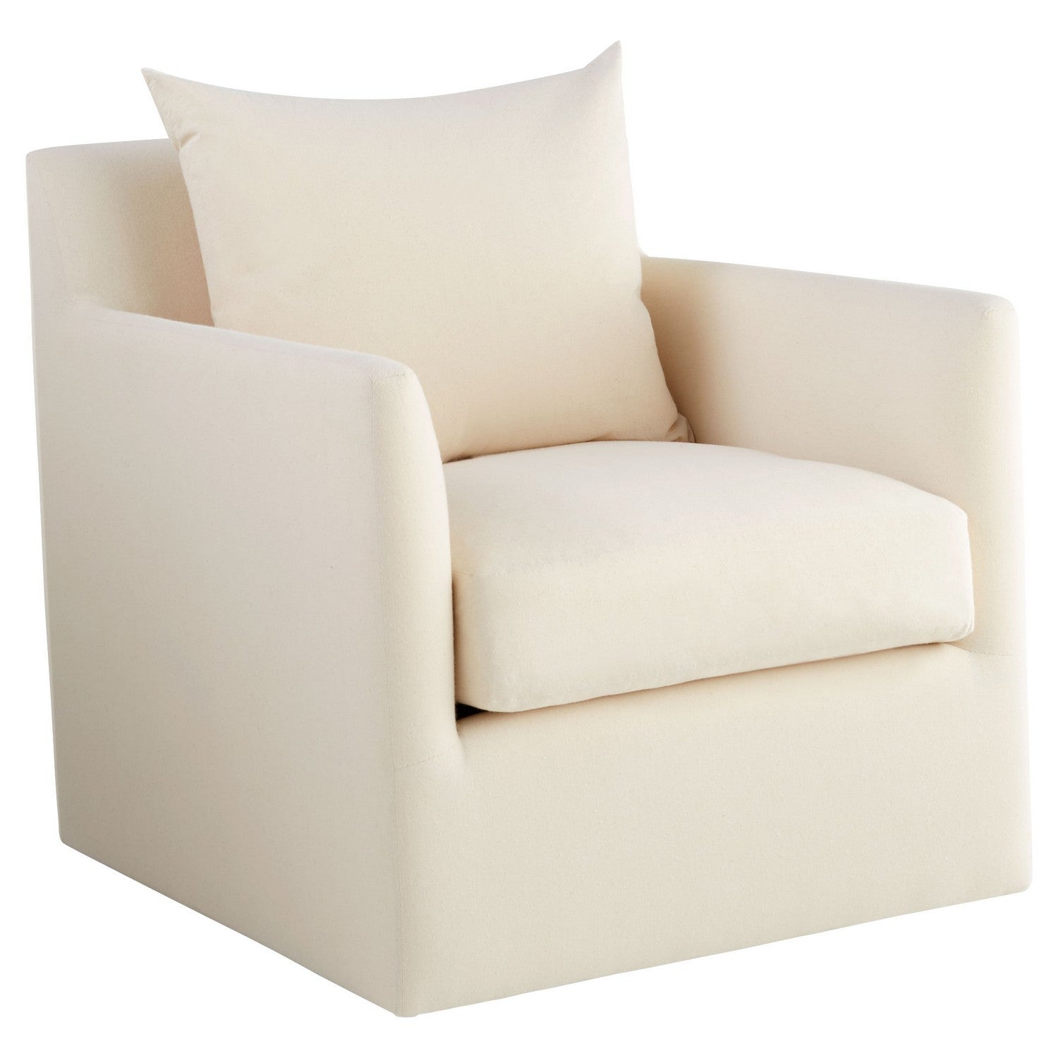 Cyan Design 11453 Sovente Chair - White & Cream Upholstered Accent Chair for Living Room, Bedroom, or Office Decor