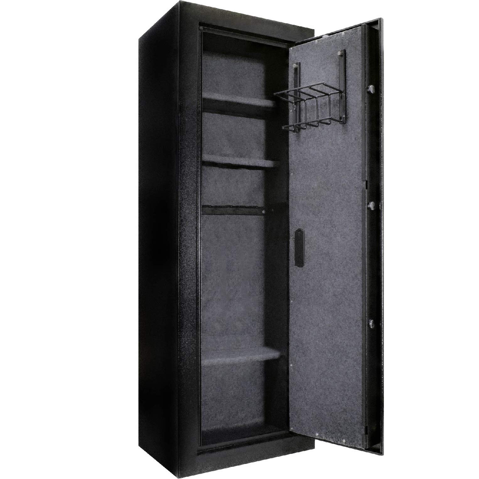 Barska Large Biometric Rifle Gun Safe - 19x16x57 Inch Keypad Access Security Cabinet for Home & Office Firearm Storage | Heavy Duty Protection for Guns, Ammo & Valuables