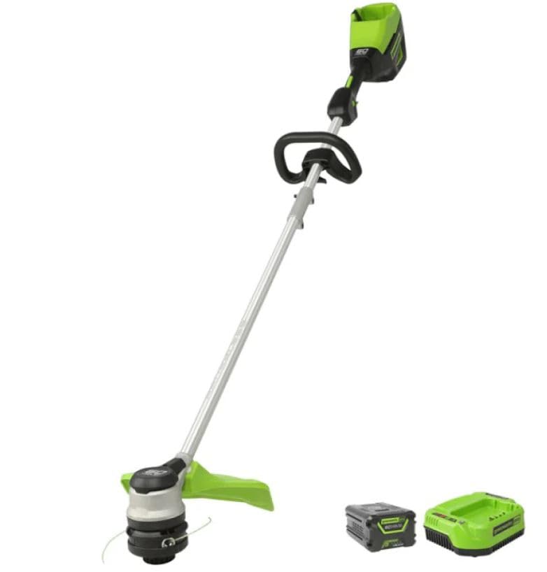 Greenworks 60V 16-Inch Cordless String Trimmer with 2.5Ah Battery & Fast Charger - Lightweight Weed Eater for Lawn Edging, Yard Maintenance & Landscaping
