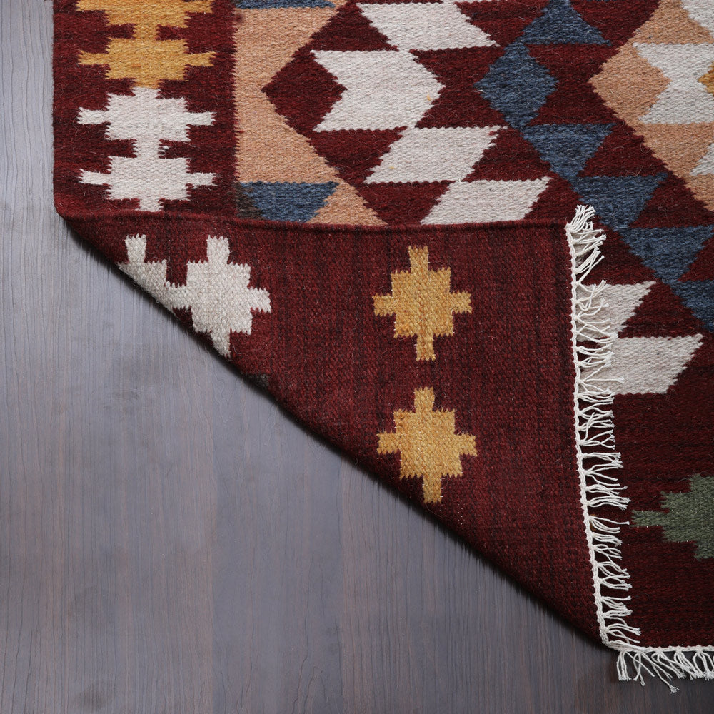 Hand Woven Bohemian Area Rug - Soft & Durable Cotton Weave for Living Room, Bedroom, or Nursery Decor | FormaFusion