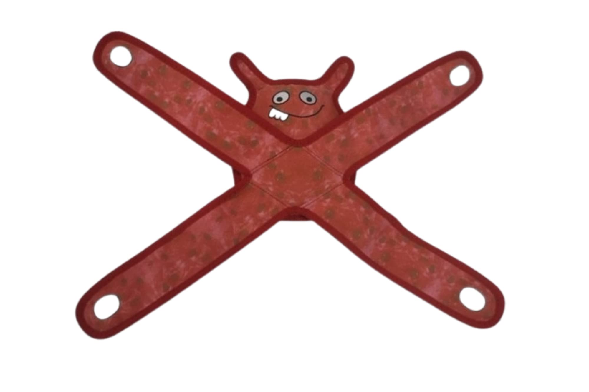 BoxDog Tough Durable Dog Toys for Aggressive Chewers - Multi-Layered Interactive Chew Toys for Pulling, Fetch & Tug of War - Christmas Red Monster Design for Large & Small Dogs - Perfect for Indoor Play, Outdoor Training & Bonding Activities