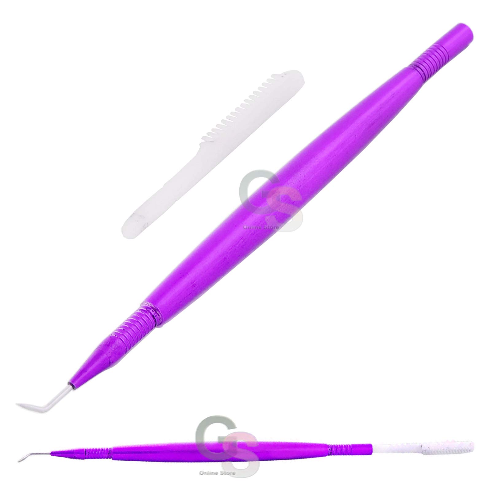 Professional G.S Lash Lift Perm Tool Kit - Metal Eyelash Extension Supplies for Salon & Home Use (Purple) - Perfect for DIY Eyelash Perming, Lash Lift Treatments & Beauty Professionals
