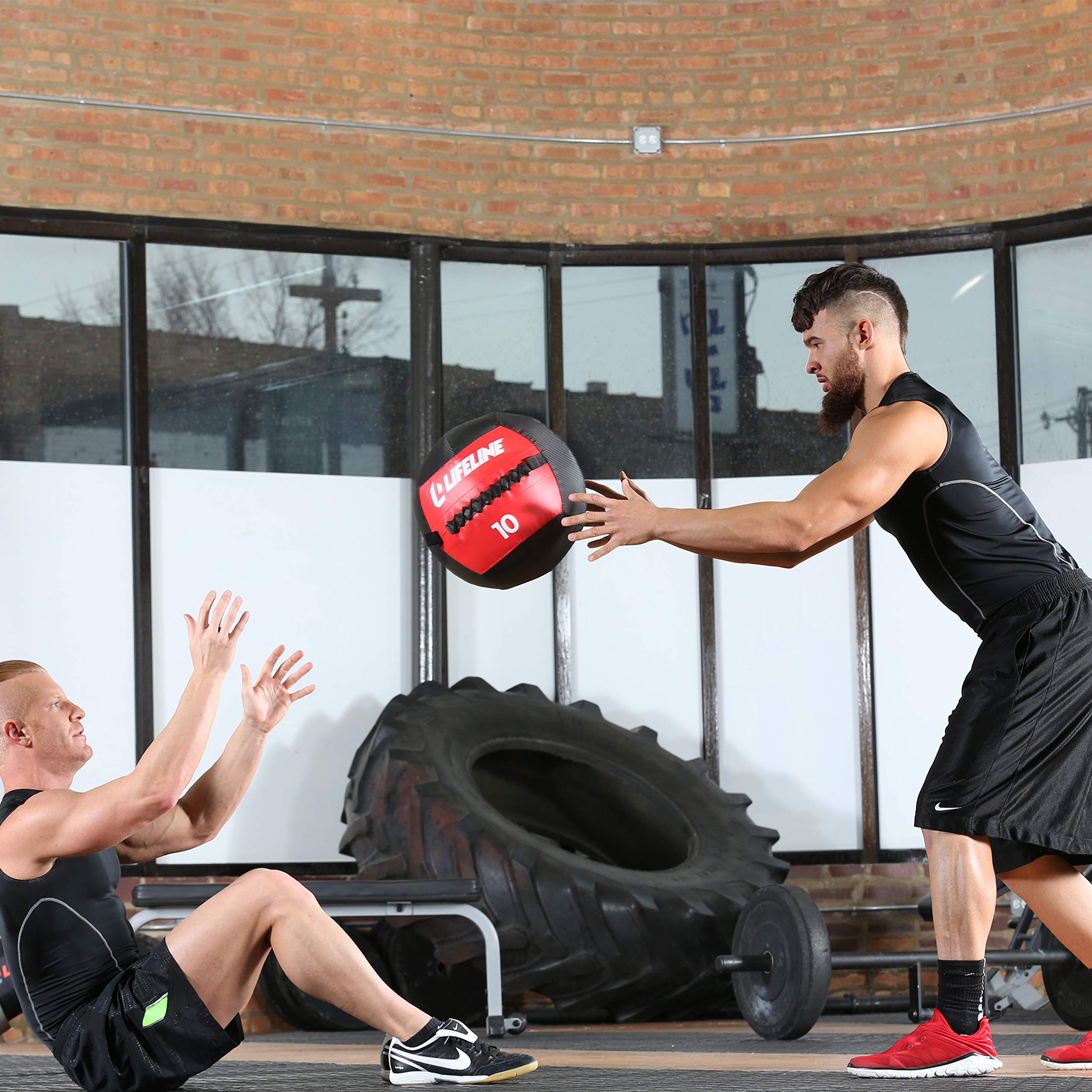 Lifeline Fitness Wall Ball - High Density Medicine Ball for CrossFit, Strength Training & Functional Workouts - Perfect for Home Gym, HIIT & Group Fitness Classes