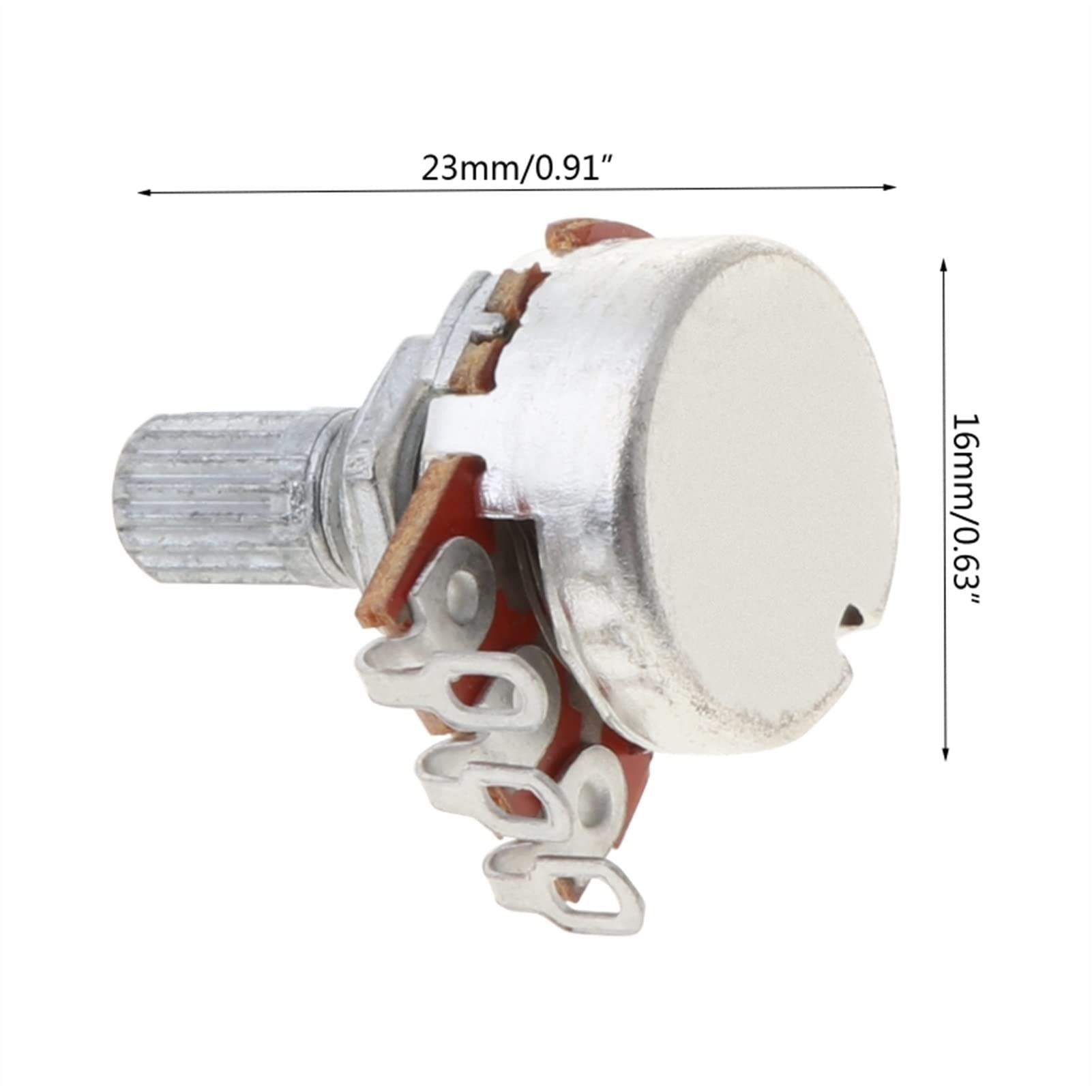 3 Pcs B250K Split Shaft Guitar Potentiometer - Audio Tone Control Knob for Electric Guitar, Bass & DIY Projects - Perfect for Volume/Tone Adjustment & Sound Customization