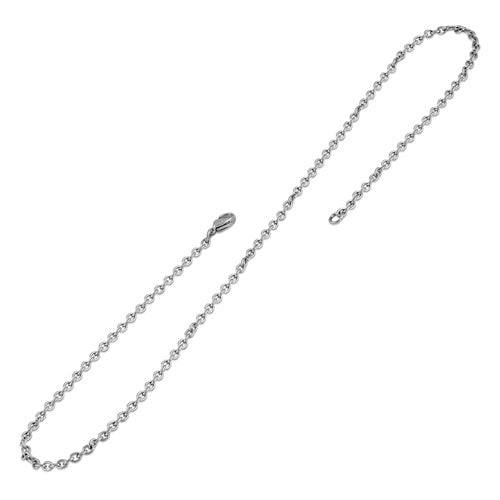 Stainless Steel Cable Chain Necklace 3.0MM - Durable Unisex Jewelry for Men & Women - Perfect for Everyday Wear, Gifts & Layering