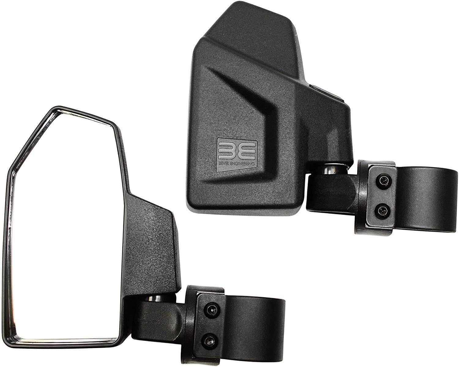 Bevel Engineering UTV Rear View Side Mirror Kit (2 Pack) - Fits 1.6