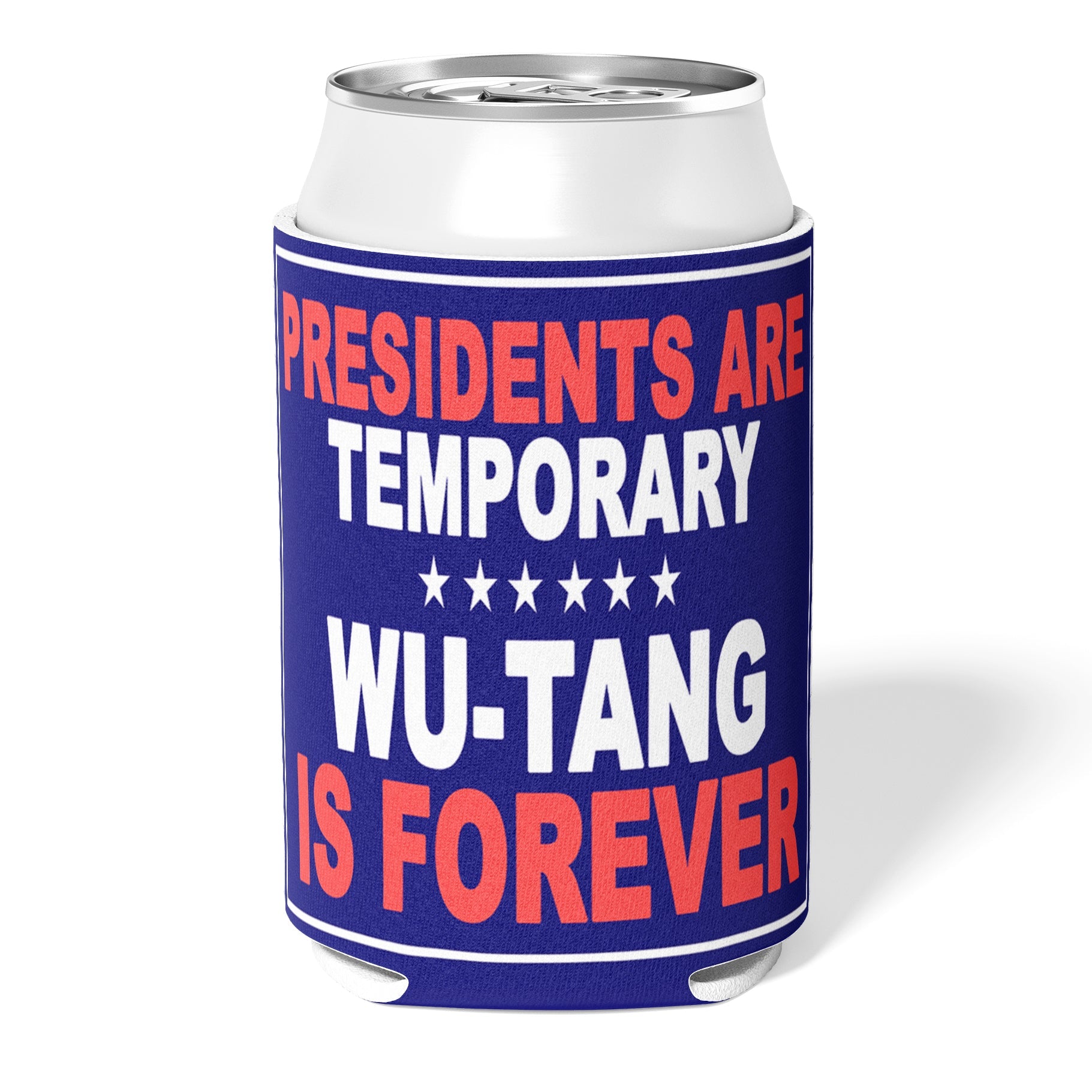 Presidents Are Temporary Can Cooler - Funny Insulated Beer Koozie for Cans, 12oz Soda & Beverages - Perfect for Parties, BBQs, Tailgating & Gifts