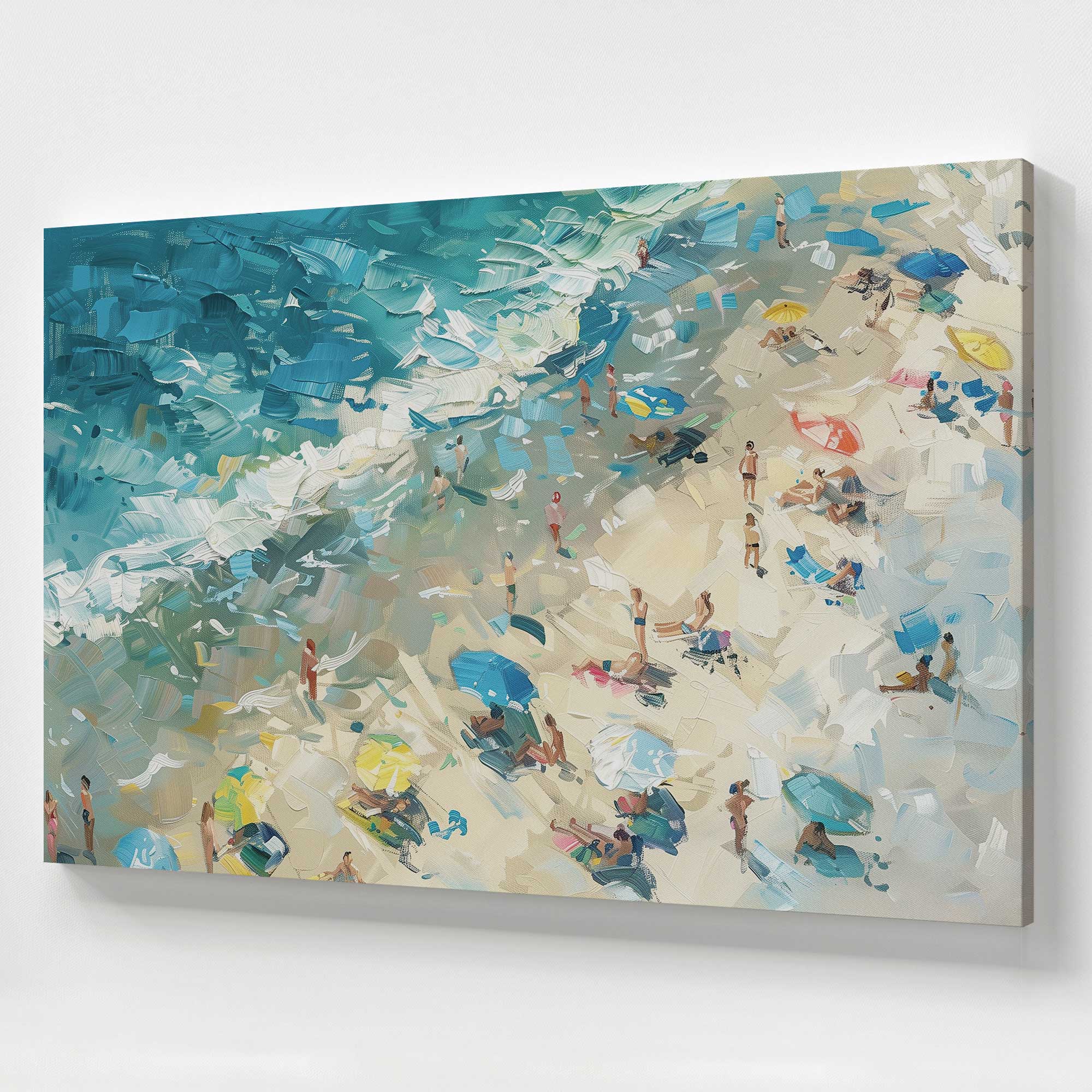 Coastal Harmony Large Canvas Print - Stunning Beach Wall Art for Living Room, Bedroom & Office Decor