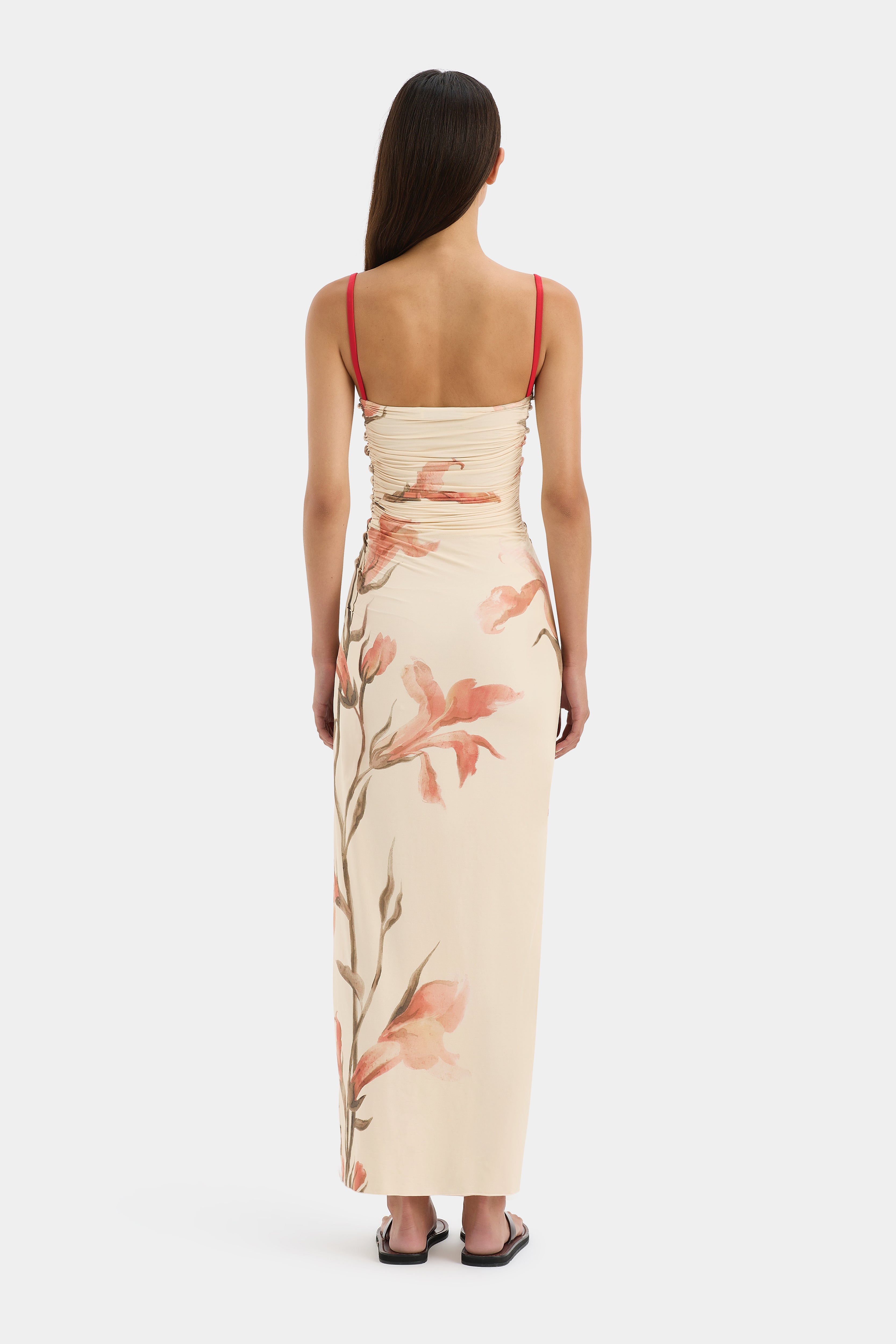 Hana Ruched Midi Dress - Flattering Bodycon Party Dress for Women | Perfect for Cocktail Parties, Date Nights & Special Occasions