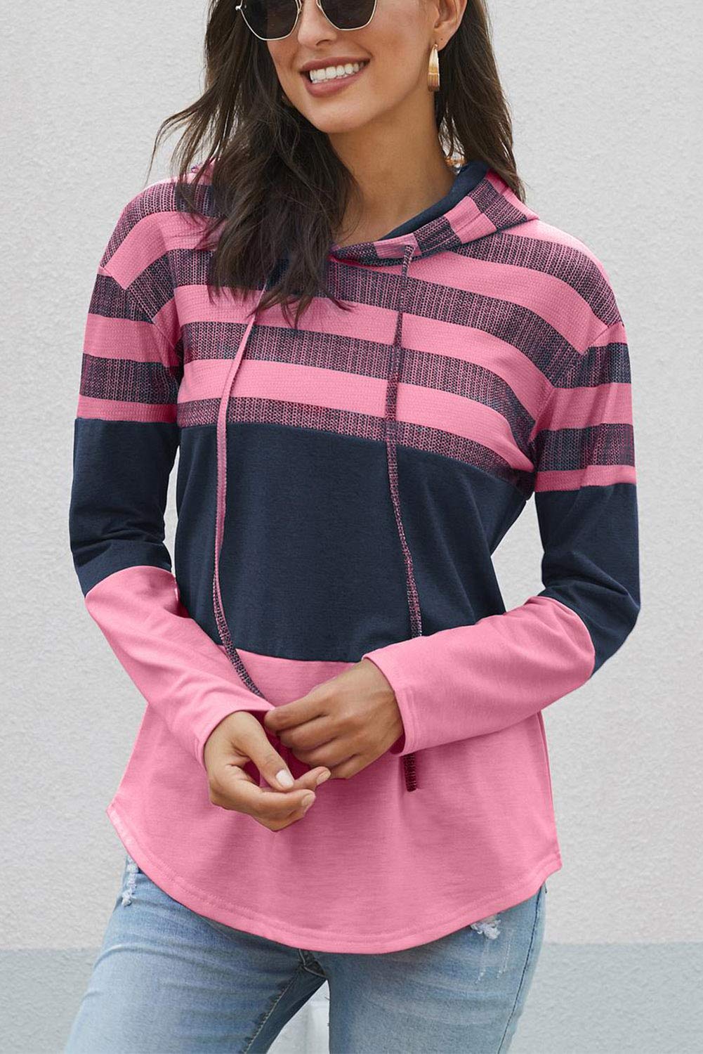 GOLDPKF Women's Hooded Sweaters Long Sleeve Casual Pullover Sweatshirts - Cozy Winter Tops for Ladies | Perfect for Office, Travel & Everyday Wear