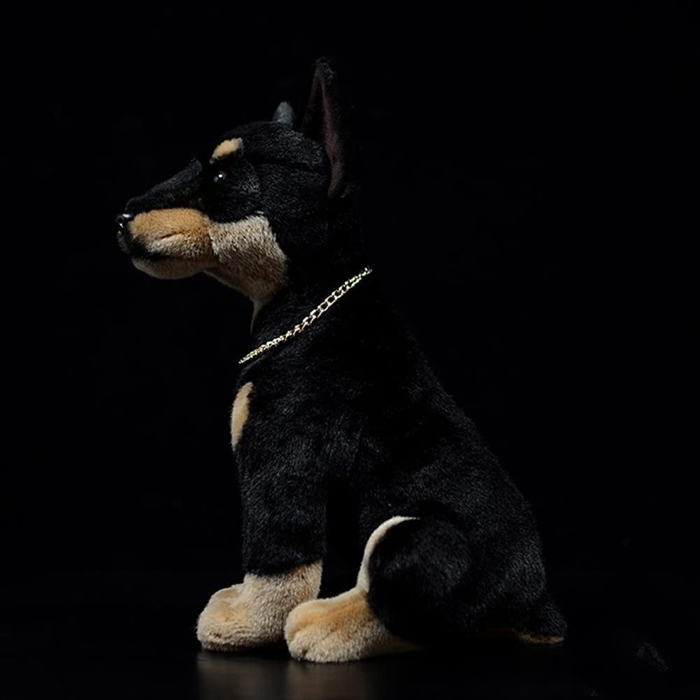 Realistic Doberman Plush Toy - 12