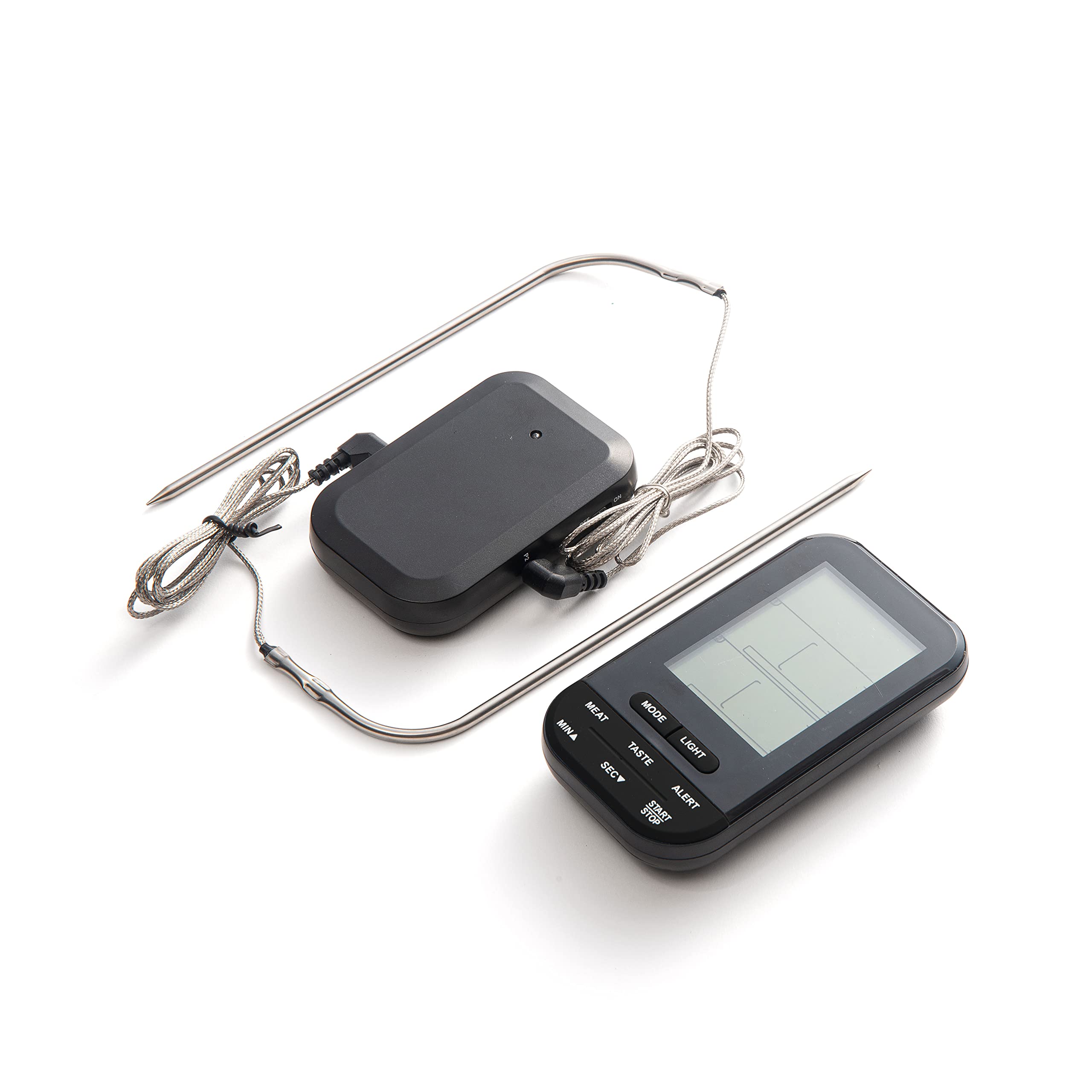 Outset Grill Thermometer - Digital Wireless BBQ Meat Thermometer with Dual Probes for Smoker, Oven, Kitchen & Outdoor Cooking - Perfect for Grilling, Smoking, Roasting & Baking