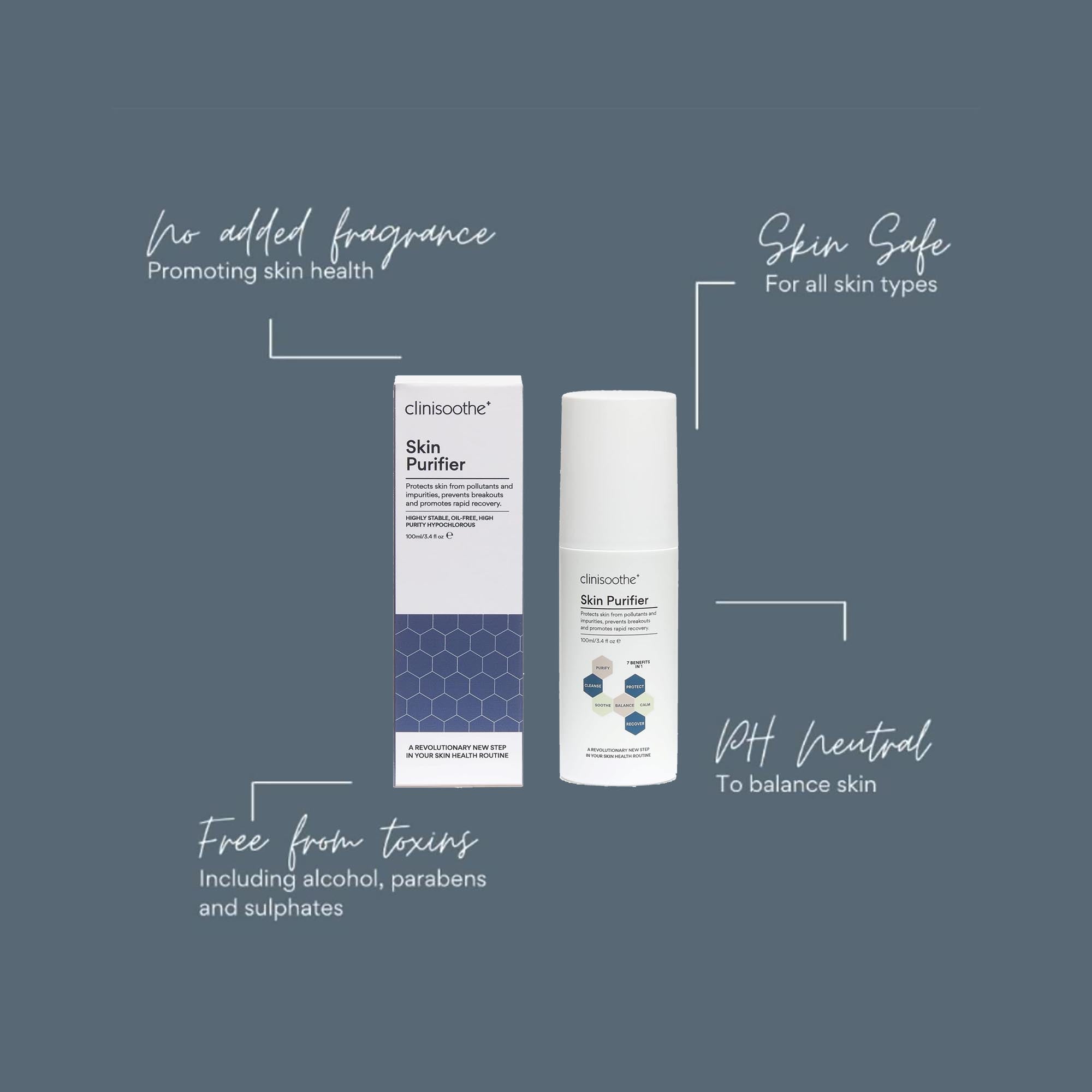 Clinisoothe+ Skin Purifier - 250ml Facial Toner for Acne, Redness & Sensitive Skin | Hydrating & Soothing Solution for Daily Skincare Routine