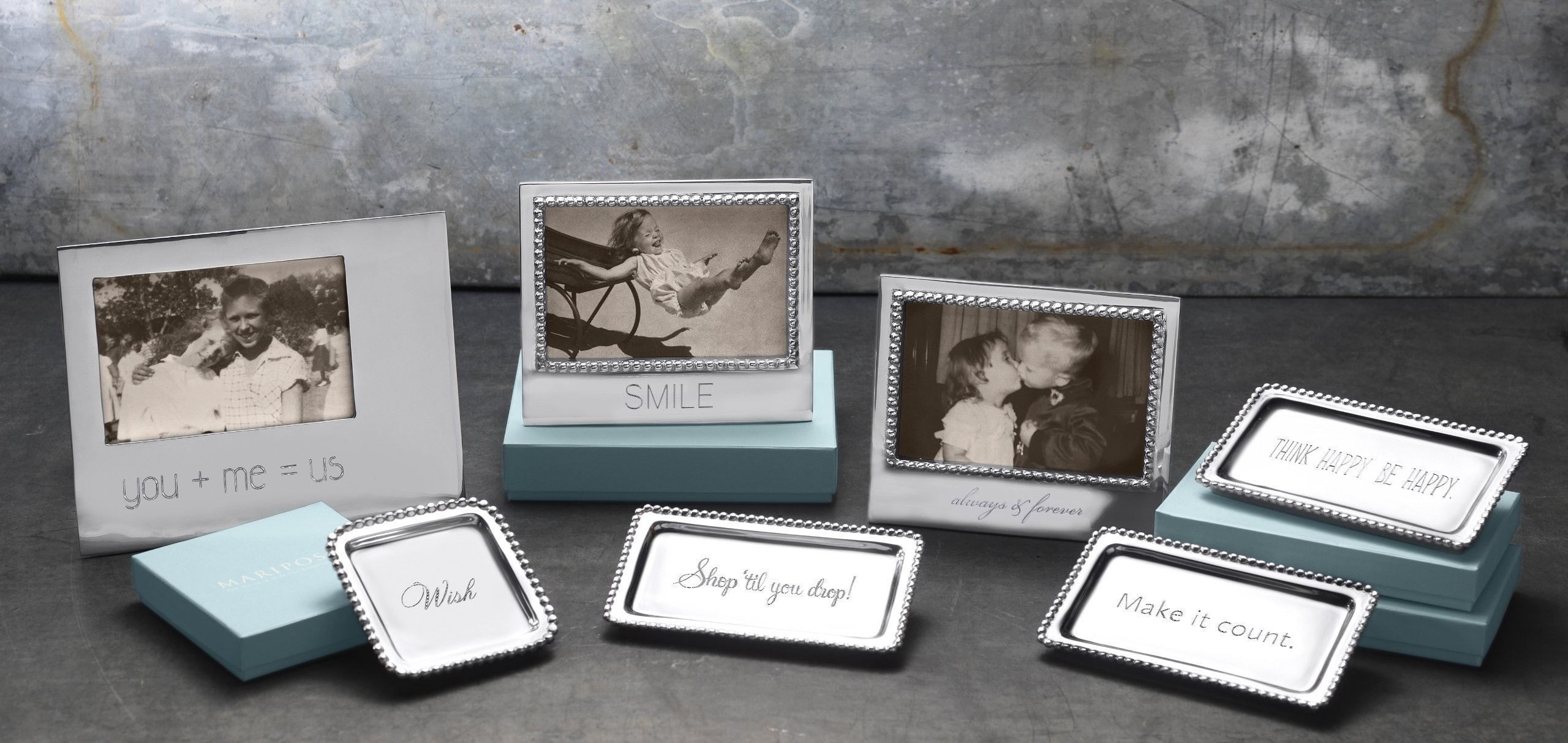 Mariposa 'Home Sweet Home' Decorative Tray - Elegant Serving Tray for Coffee Table, Dining Table, or Entryway Decor
