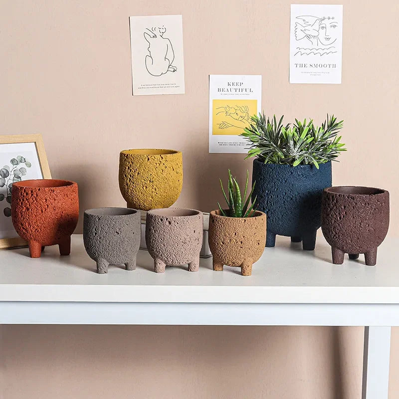 Natural Lava Rock Planter for Succulents & Air Plants - Handcrafted Volcanic Stone Pot for Home & Office Decor - Perfect for Indoor Gardens, Terrariums, and Zen Spaces