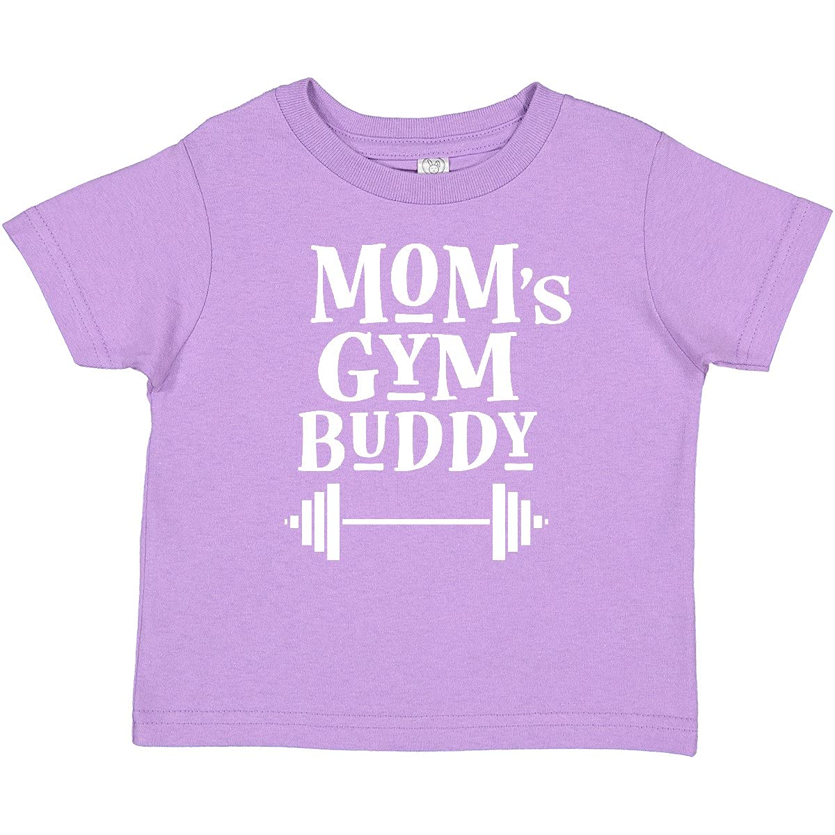Inktastic Mom's Gym Buddy Fitness Workout Baby T-Shirt - Cute Workout Outfit for Active Moms and Babies at Gym, Yoga & Playdates