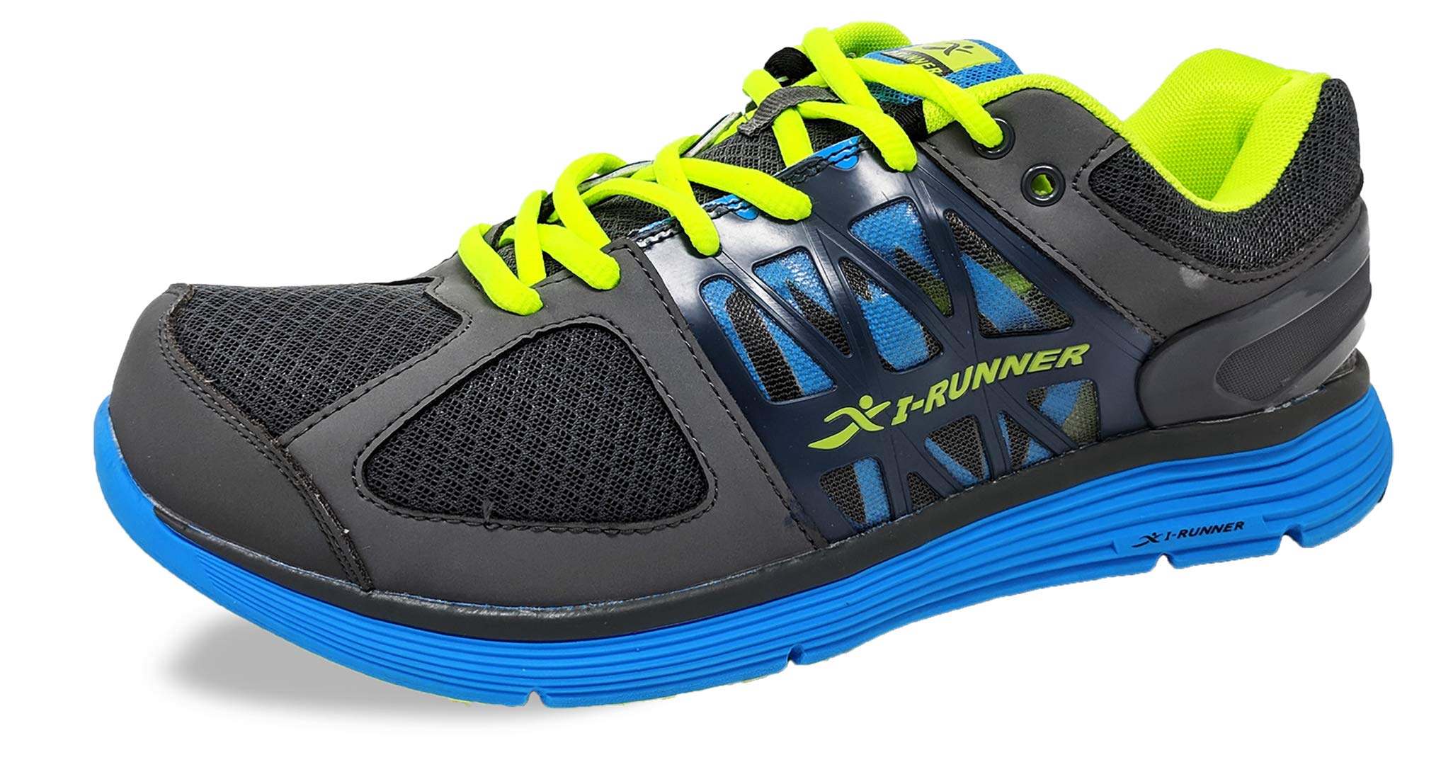 Men's Ross Leather & Mesh Walking Shoes - Lightweight Comfortable Sneakers for Walking, Running & Casual Wear