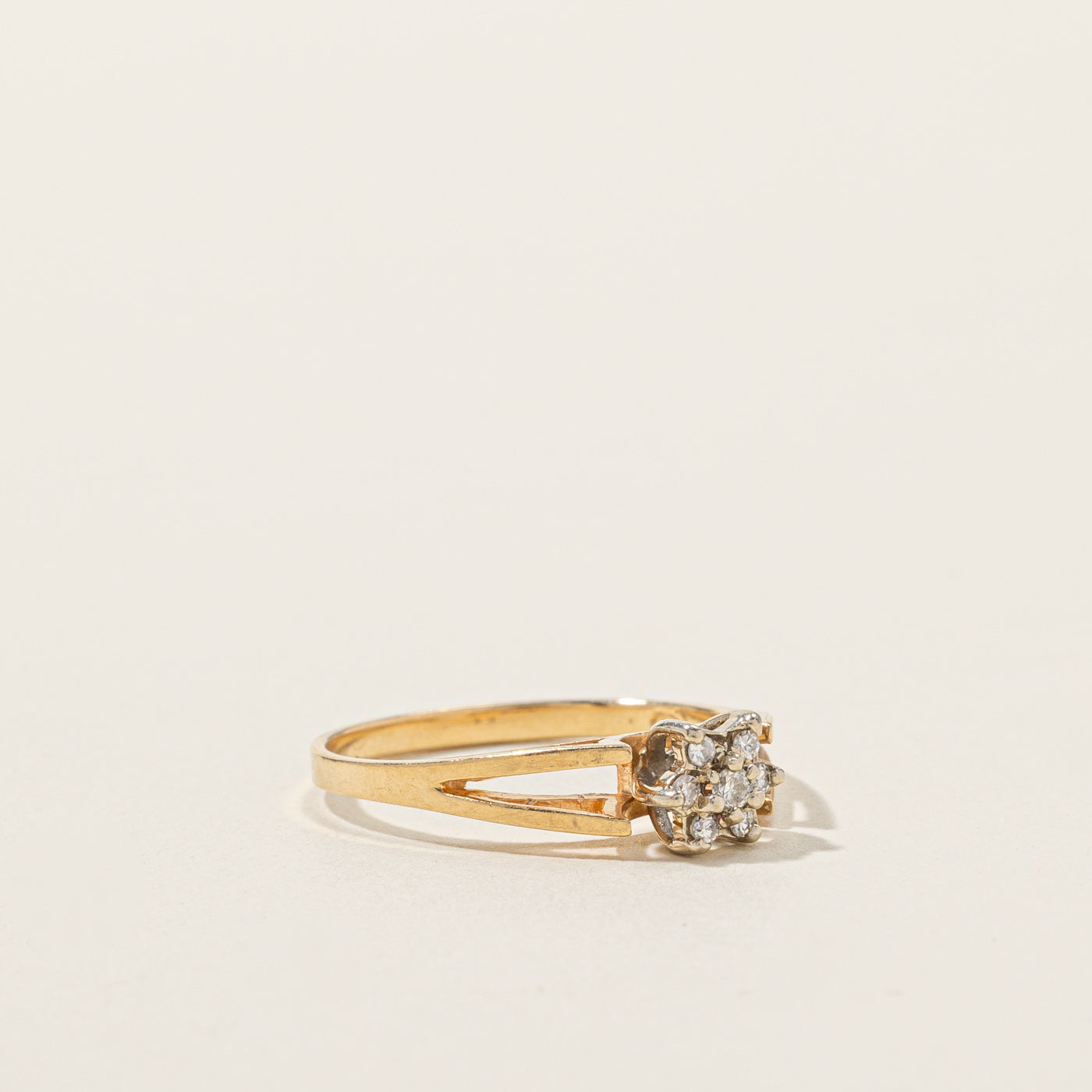 0.08ctw Cluster Diamond Ring - Size 6 | Elegant Wedding Band, Anniversary Gift, Engagement Ring for Women | Perfect for Proposals, Special Occasions & Everyday Luxury