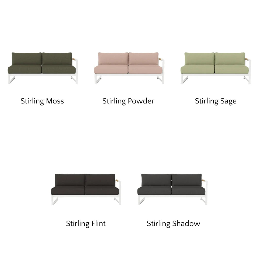 Breeze XL Outdoor Patio Loveseat with Right Arm - Perfect for Gardens, Decks, and Poolside Relaxation