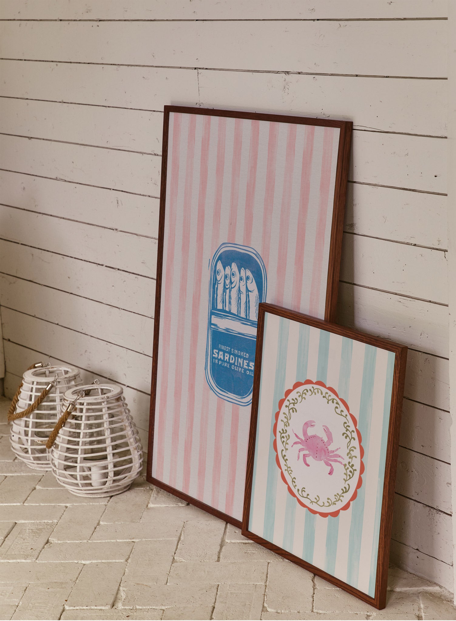 Coastal Lines Set - Nautical Themed Home Decor for Beach House & Coastal Living Room - Perfect for Wall Art, Bedroom, and Office Decor