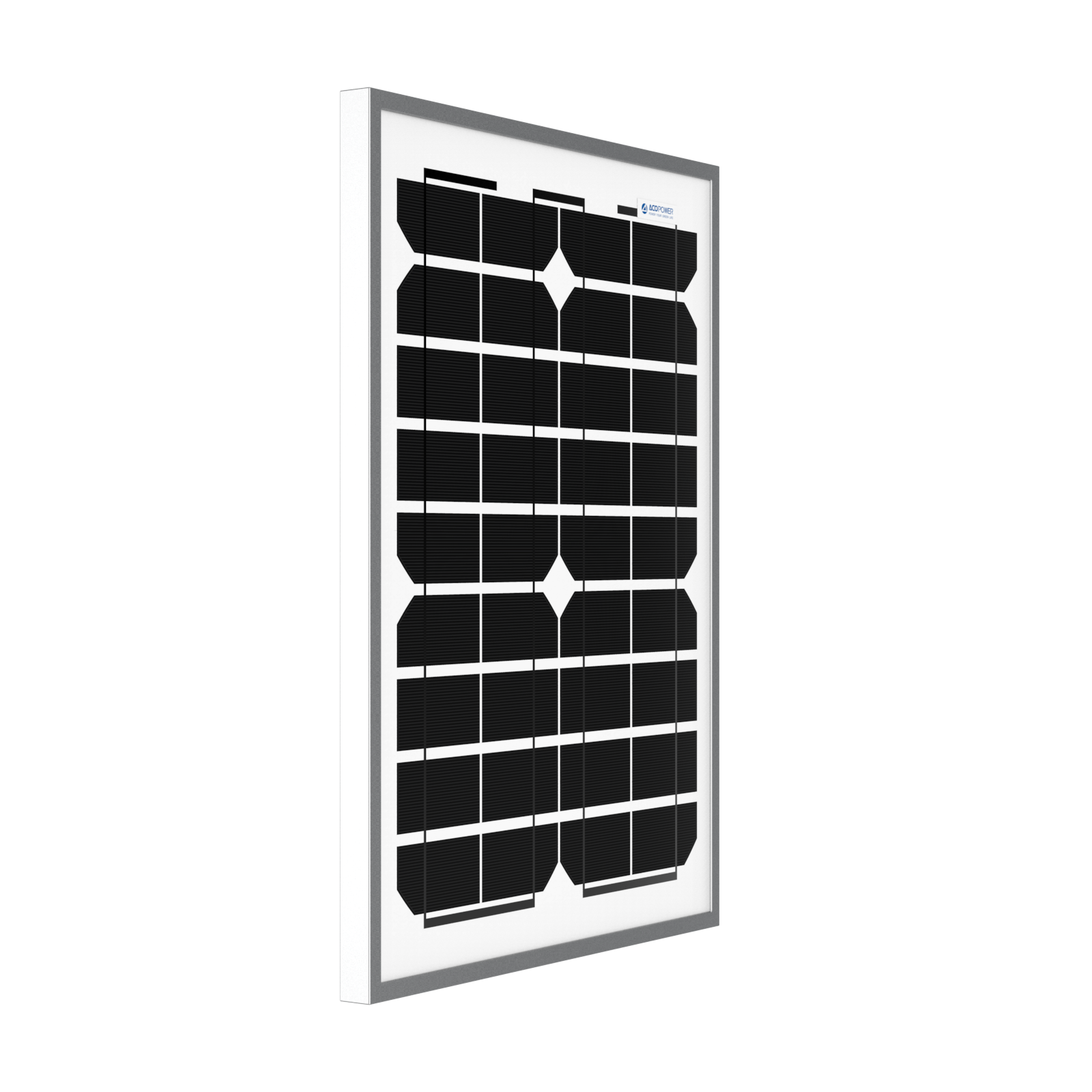 ACOPower 20W Monocrystalline Solar Panel for 12V Battery Charging - Portable Off-Grid Power for RV, Boat, Camping & Emergency Use