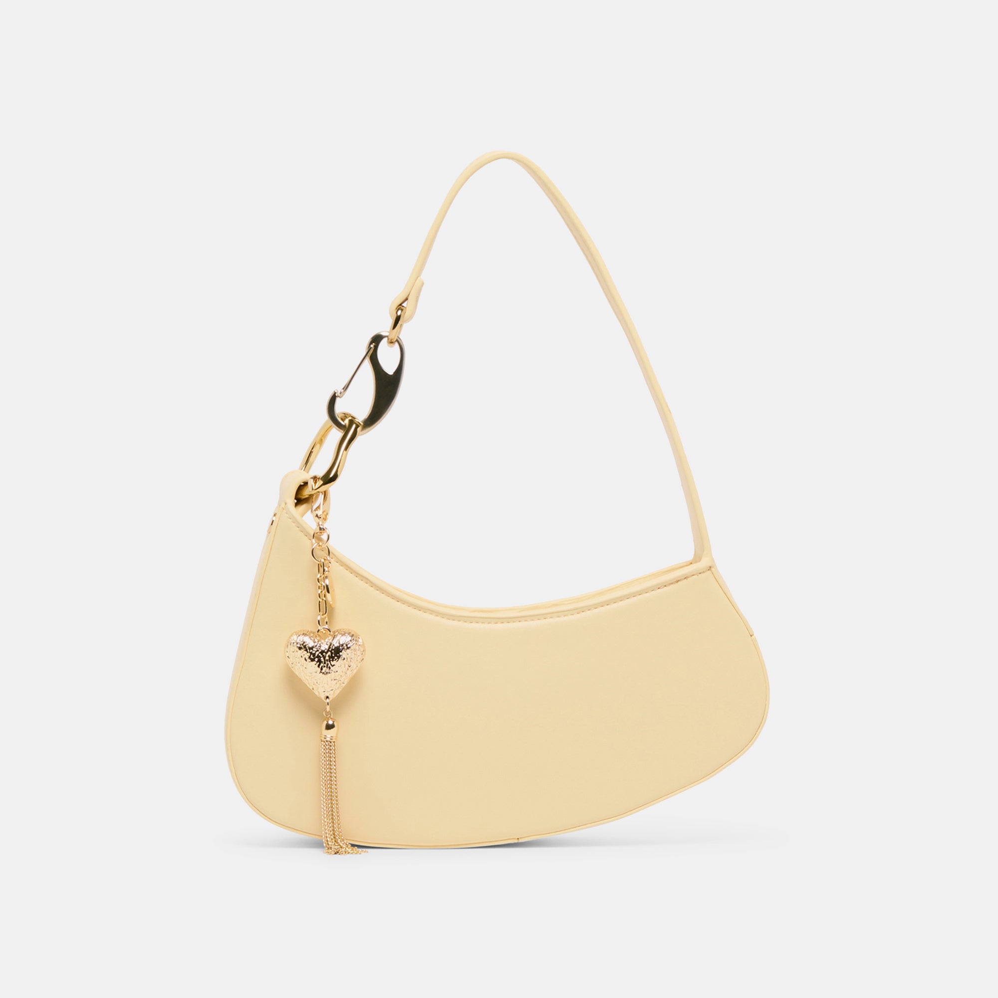 Gold Heart Tassel Bag Charm - Elegant Purse Accessory for Women | Perfect for Handbags, Backpacks, Keychains & Gift Giving