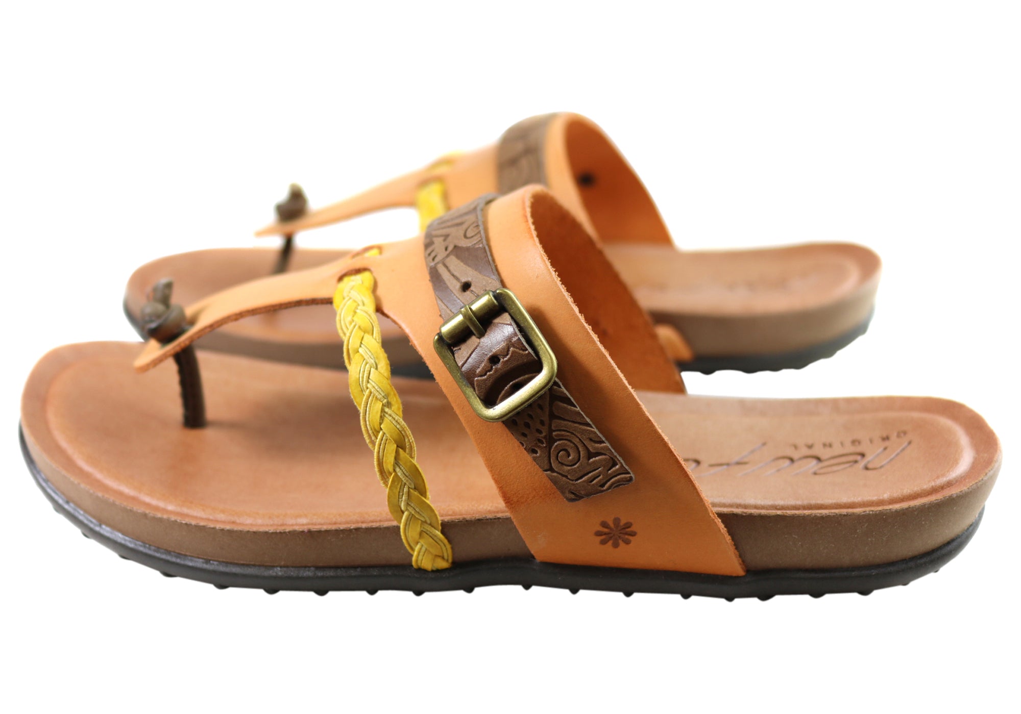 Women's Comfortable Leather Sandals - Handmade in Brazil - Casual Summer Flip Flops for Beach, Travel & Everyday Wear