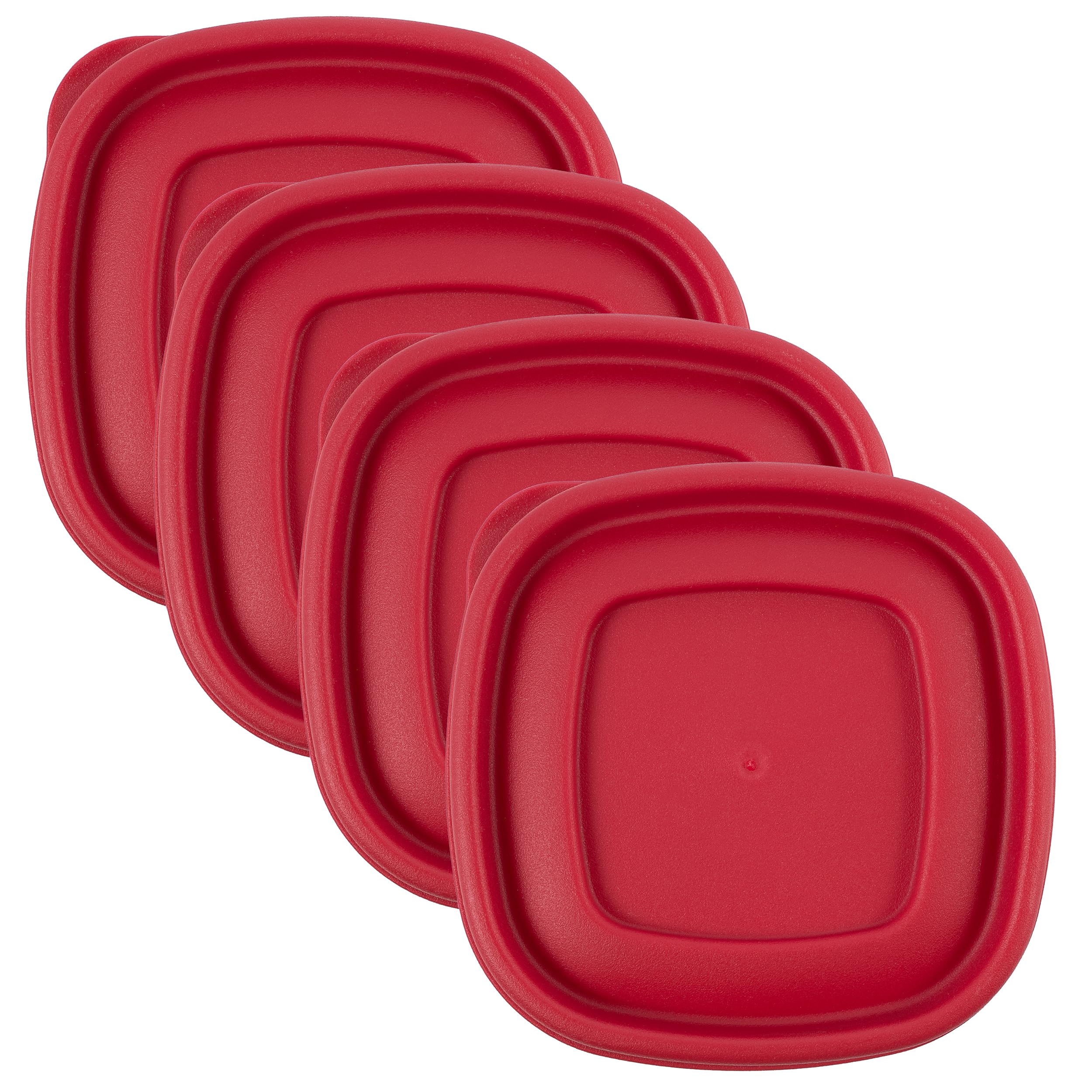 Rubbermaid Food Storage Container Replacement Lids - BPA-Free, Durable 4-Pack for 1.25-Cup & 2-Cup Sizes | Perfect for Meal Prep, Leftovers & Kitchen Organization