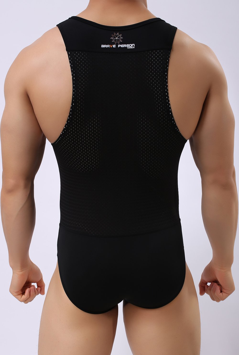 Men's Figure-Shape Bodysuit - Elastic Workout Clothes for Fitness, Cycling & Swimming | Slim-Fit Compression Shirt for Gym, Sports & Beach Activities