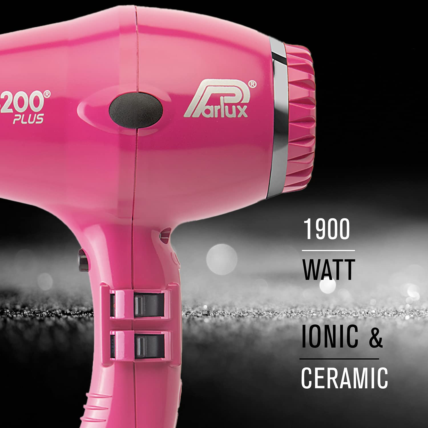 Parlux 3200 Plus Professional Hair Dryer - Fuchsia Pink | Lightweight & Fast Drying for Salon-Quality Results at Home | Perfect for Styling, Blowouts & Everyday Use