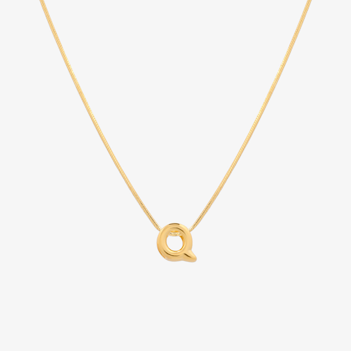 Bubble Initial Pendant Necklace - 50cm Gold/Silver Personalized Name Necklace for Women - Perfect Gift for Birthday, Anniversary & Valentine's Day