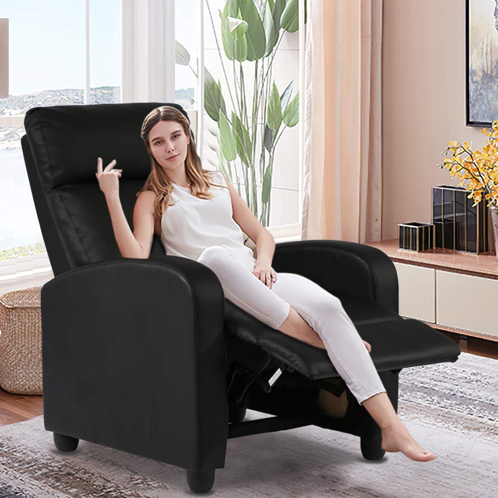 Ergonomic Recliner Chair for Adults with Massage & Remote Control - Comfortable Lounge, Gaming & Reading Chair for Living Room, Home Theater & Office Relaxation