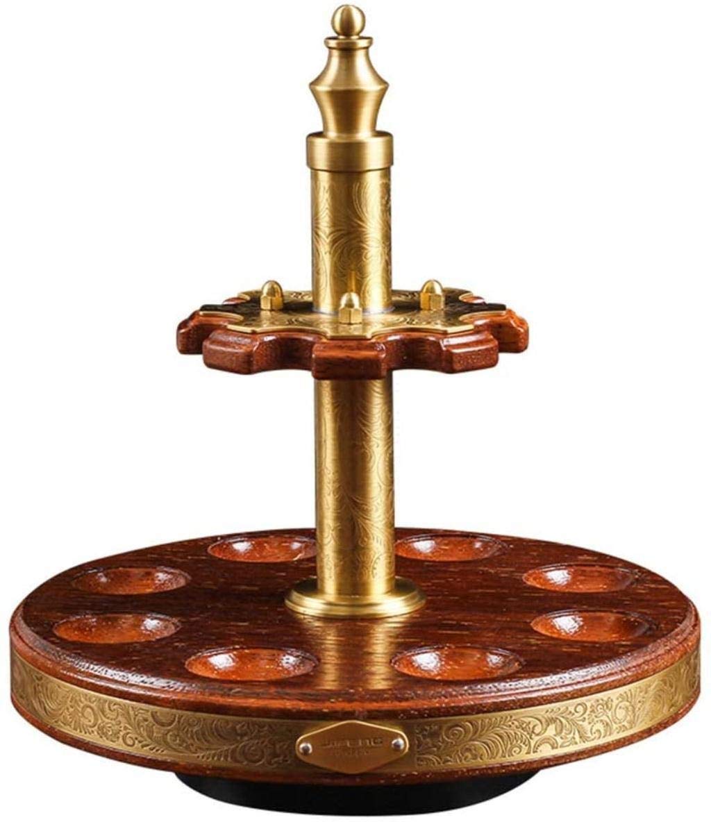 360° Rotating Cigar Box Humidor & Tobacco Pipe Stand - Premium Wooden Display Holder for Cigars, Pipes & Smoking Accessories | Perfect for Home Bars, Man Caves & Tobacco Shops