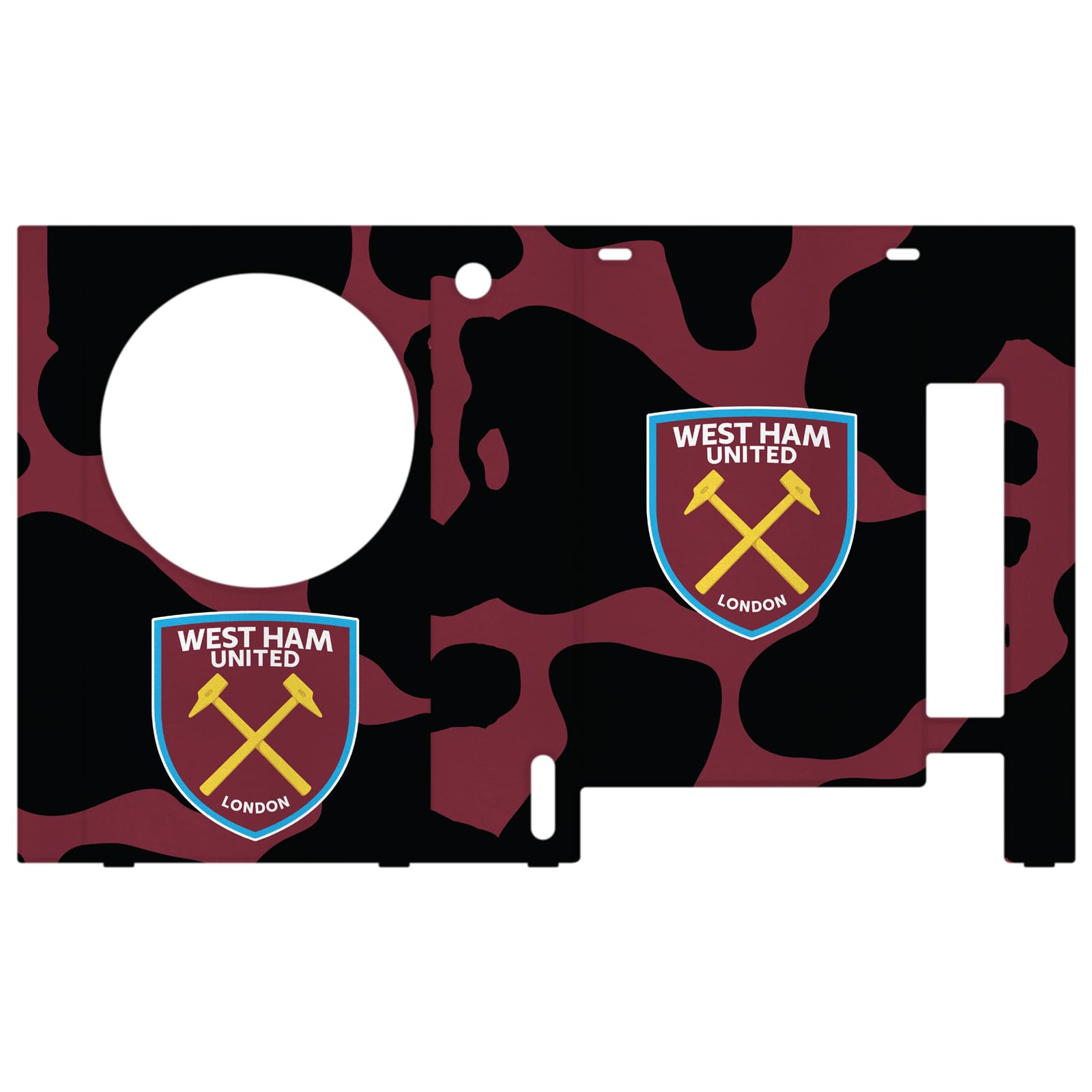 Official West Ham United FC Cow Art Gaming Console Wrap & Skin for Xbox Series S Controller - Compatible with Xbox Series S - Perfect for Gamers & Football Fans