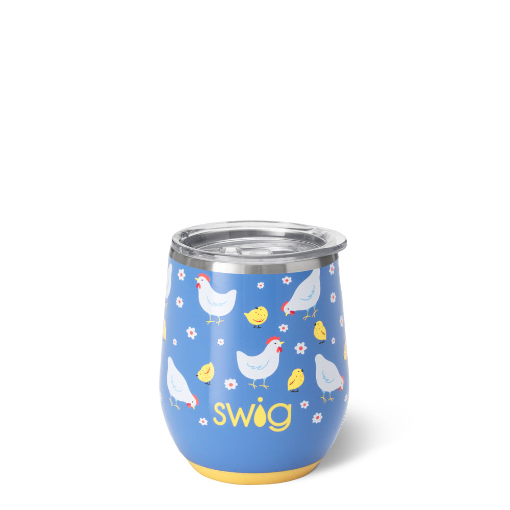 Chicks Dig It Stemless Wine Glass 12oz - Perfect for Parties, Gifts & Relaxing at Home