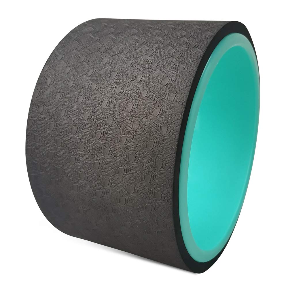 NGT 6 Inch Yoga Wheel for Back Pain Relief - Strongest & Most Comfortable Dharma Yoga Prop Wheel for Stretching, Flexibility & Deep Back Massage