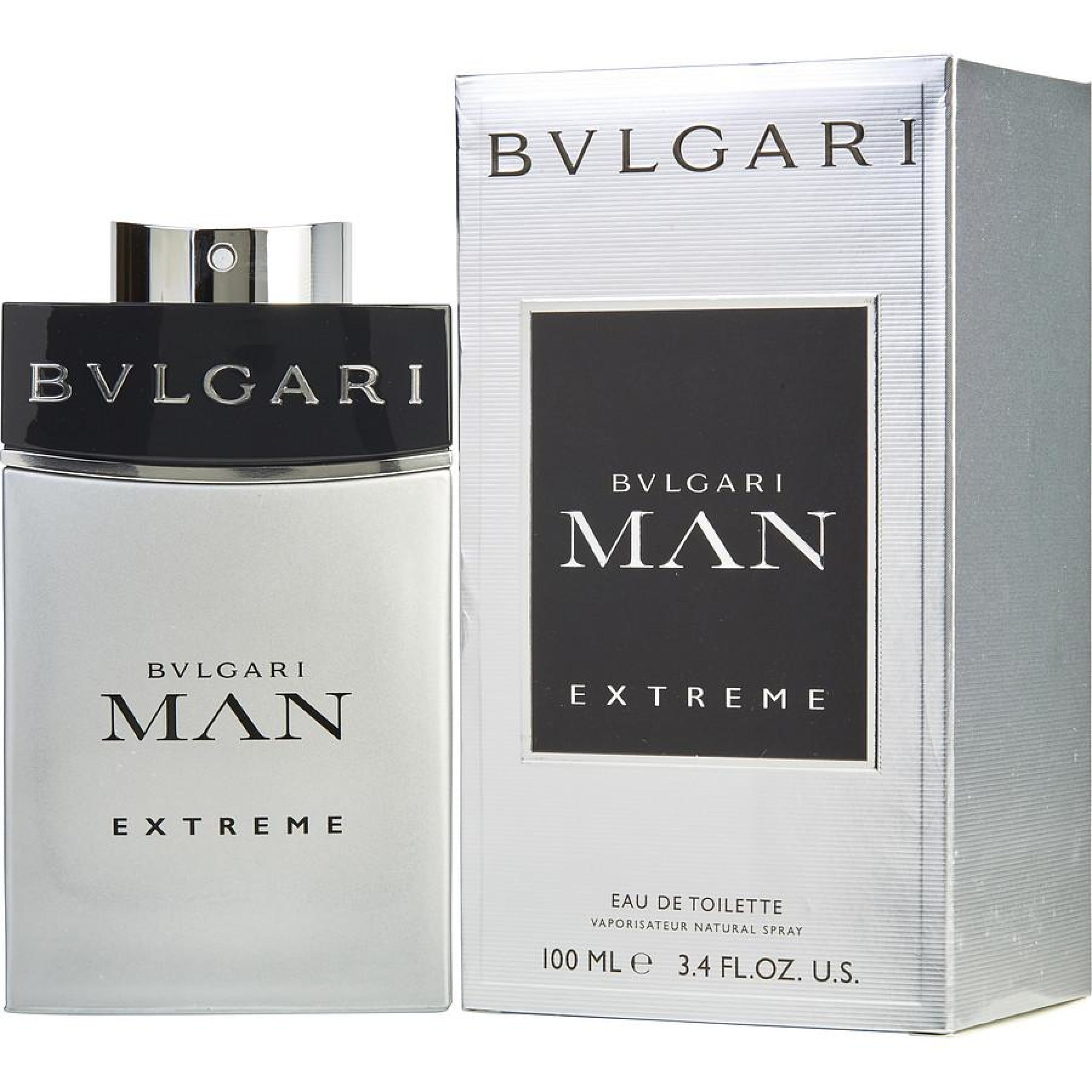 Bvlgari Man Extreme 100ML Eau de Toilette Spray for Men - Fresh & Woody Fragrance for Day & Night Wear, Office & Special Occasions