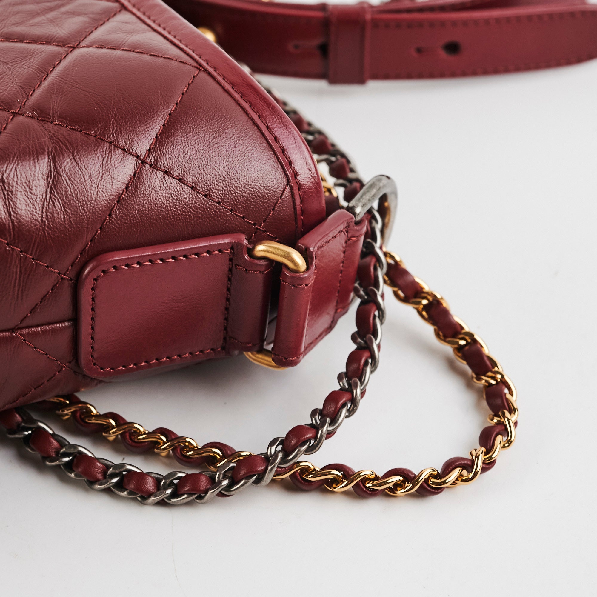 Chanel Small Gabrielle Bag in Dark Red - Luxury Crossbody Handbag for Women, Perfect for Date Night & Evening Events