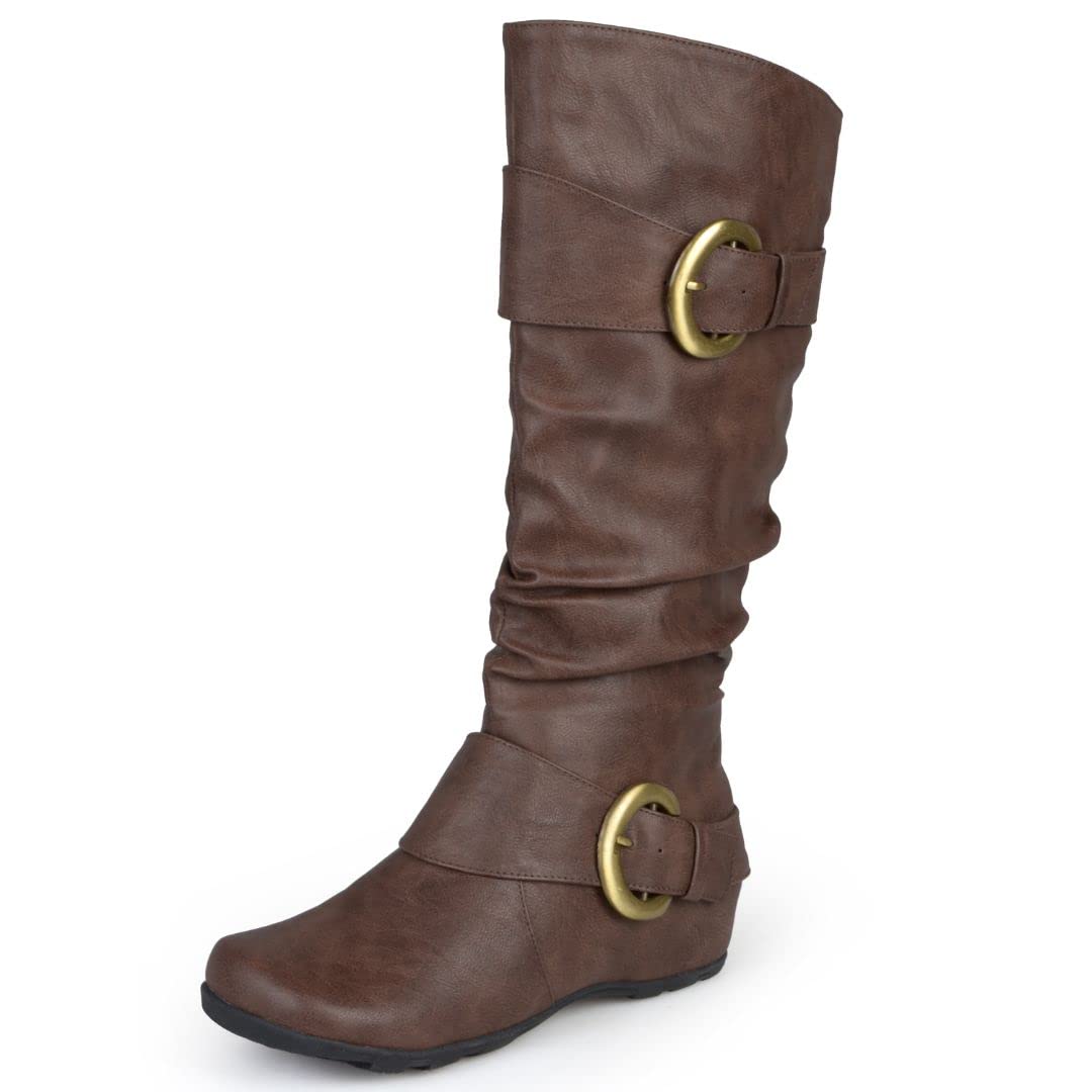 Journee Women's Paris Hidden Wedge Riding Boots - Comfortable & Stylish Ankle Boots for Women | Perfect for Casual Outfits, Work & Riding