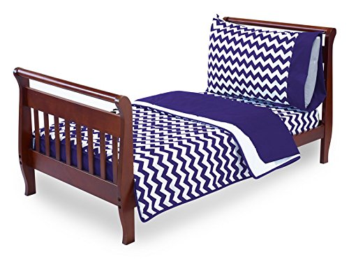 Chevron Baby Doll Bedding Set - Soft Plum Toddler Bedding for Doll Cribs & Playtime