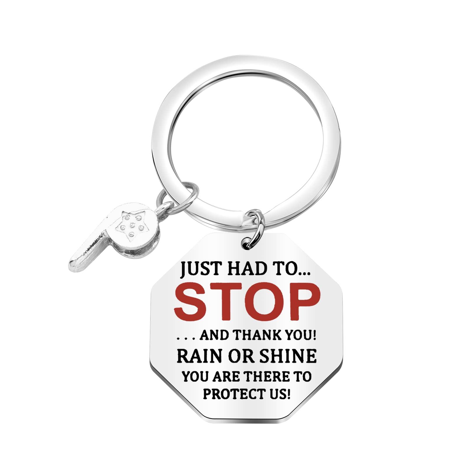 FAADBUK Crossing Guard Keychain - Thank You Gift for School Crossing Guards | Appreciation Present for Traffic Safety Volunteers | Perfect for Back to School, Retirement, or Holiday Gifting
