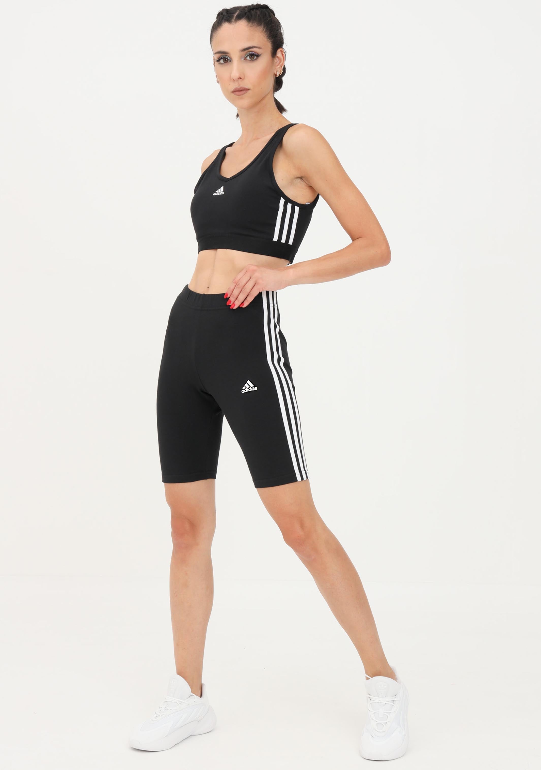 Adidas Women's 3S Bike Shorts - High Waist Workout Shorts for Cycling, Running & Gym - Breathable Compression Activewear for Women